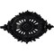 Ekena Millwork Antonio Ceiling Medallion, Hand-Painted Steel Gray, 35 7/8"W x 22 1/2"H x 4 3/8"P CM35X22ANSGS - alternate 1